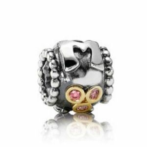 PANDORA Two Tone Mom Retired Charm